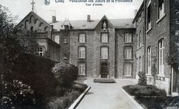 Ciney - Cour Entrée Pensionnat Institut Providence (CP Nels Version Carnet - Circulé 1944 Vers Spy) - Ciney