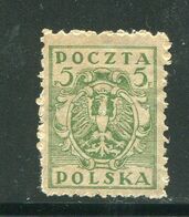 POLOGNE- Y&T N°160- Neuf Avec Charnière * - Unused Stamps