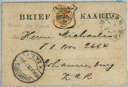 BK0279 - SOUTH AFRICA Orange Free State - POSTAL HISTORY - POSTCARD From WINBURG - Oranje Vrijstaat (1868-1909)