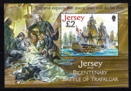 Jersey 2005 Battle Of Trafalgar Bicentenary Minisheet MNH - Jersey