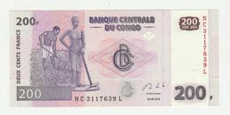 Delcampe - Banque Centrale Du Congo 200 Francs 2013 UNC - République Démocratique Du Congo & Zaïre