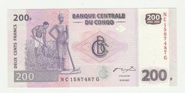 Banknote Banque Centrale Du Congo 200 Francs 2007 UNC - Democratic Republic Of The Congo & Zaire