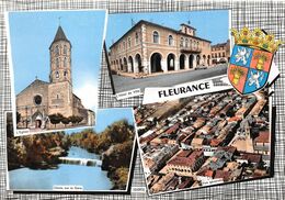 ¤¤   -   FLEURANCE  -  Multivues  - Eglise, Hôtel De Ville, Vue Générale, Chute Sur Le Gers      -   ¤¤ - Fleurance