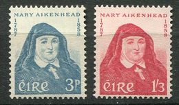 Irlande **   N°  138/139 -  Cent. De La Mort De Mère Mary Aikenhead + Value - Nuovi