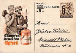 Postkarte Deutsches Reich Kämpfen Arbeiten Opfern 1940 (fixed Price) - Briefe U. Dokumente