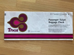 THAI AIRWAYS TICKET 09SEP07 MUNICH BANGKOK SUVARNABHUMI DENPASAR BALI BANGKOK SUVARNABHUMI FRANKFURT - Billetes