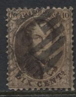 N°14 Obl. 8 Barres P 2 ALOST. - 1863-1864 Médaillons (13/16)