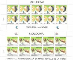 Moldova 2000 . Expo-2000 Hannover, WIPA-2000. 2 M/S Of 10 .  Michel # 364-65 KB - Moldavie