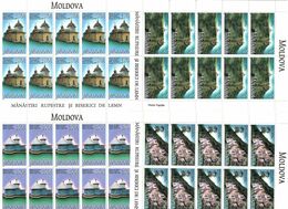 Moldova 2000 .Monasteries. 4 M/S Of 10   .  Michel # 366-69 KB - Moldavia