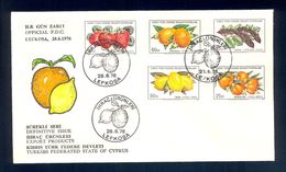 TURKISH CYPRUS 1976 - FDC Cover With Complete Series Mi.No. 29-33, With Commemorative Cancels. - Agriculture