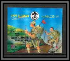 0212c/ Umm Al Qiwain N° 524 Timbre 3D (3D Stamp) Scout (scouting - Jamboree) - Neufs
