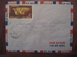 Viet Nam 1956 France Saigon Indo Chine Enveloppe Cover Air Mail Indochine Vietnam Par Avion Colonie - Viêt-Nam
