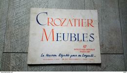 Catalogue Crozatier Meubles Boulevard Diderot Paris 1958 Ameublement - Innendekoration