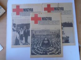 ZA295.1   Old Red Cross Newspapers  Magyar Vöröskereszt - Croix Rouge Journals - Lot Of 3 Numbers 1988 1,3,4 + Letter - Sonstige & Ohne Zuordnung