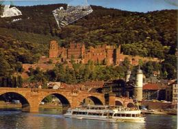 Heidelberg - Alte Brucke Und Schloss - Formato Grande Viaggiata – E 16 - Sammlungen & Sammellose