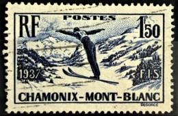 FRANCE 1937 - Canceled - YT 334 - 1,50F - Chamonix-Montblanc - Used Stamps