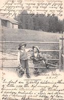 L'école Buissonnière éd. CPN -  Suisse Romande - Timbre Lourtier Valais - Enfants - Portail - Ferme - Port