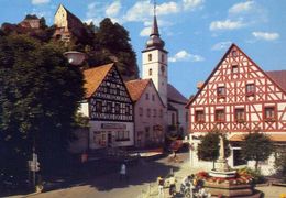 Pottenstein - Frarlk Schwelz - Blick Auf Marktplatz Und Borg - Formato Grande Viaggiata – E 16 - Collezioni E Lotti