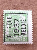 319A Belgique 1937 Belgie TB X Mais Avec Adhérences .... - Typo Precancels 1936-51 (Small Seal Of The State)