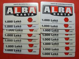 Albania Lot Of 15 Prepaid Cards, Different Years, Operator AMC - Albanie