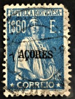 AZORES 1925 - Canceled - Sc# 237D - 1,60€ - Damaged On Upper Right Corner - Açores