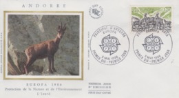 Enveloppe  FDC  1er  Jour  ANDORRE   ANDORRA   L' Isard   EUROPA    1986 - FDC