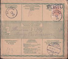 Poland 1919 Skawina Postage Due Parcel Card - Variedades & Curiosidades
