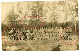 08-Alincourt Ardennes ( Juniville.Neuflize)Stahlhelm Velo Sturmtrupp -Soldaten Allemande Carte Photo-guerre 14 -18 - Guerre 1914-18