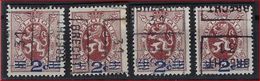 Heraldieke Leeuw Nr. 315 Voorafstempeling Nr. 6023 A + B + C + D   BRECHT 31 ; Staat Zie Scan ! Inzet 25 Euro ! - Rollenmarken 1930-..