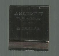 Boite D'allumettes , Pochette, Bar Du Théâtre : ARLEQUIN , 19 Rue Gallois , BLOIS , 2 Scans - Scatole Di Fiammiferi