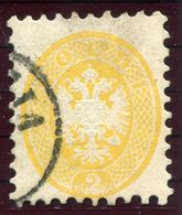 LOMBARDY-VENETIA 1864 Arms 2 Soldi Perforated 9½ , Used  Michel 19. Ferchenbauer Short Certificate. - Gebruikt