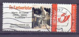 België - Duostamp - De Kantwerkster - Marie De Clerck - Afgestempeld