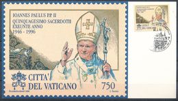 °°° VATICANO - GIOVANNI PAOLO II - 1996 °°° - Covers & Documents