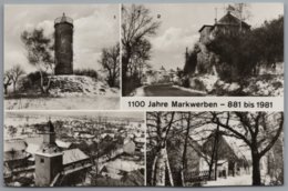 Weißenfels Markwerben - S/w Mehrbildkarte 1   1100 Jahre Markwerben - Weissenfels