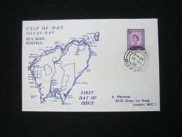 1962 , MAN,  Cover With  Local Stamps - Fantasy Labels