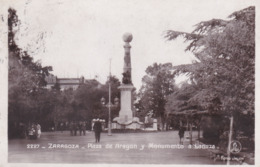 ZARAGOZA - ARAGON - ESPANA - POSTAL ANTIGUA 1934 - TAMPON ANTIGUO. - Zaragoza