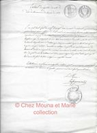 1841 LIMONS EXTRAIT REGISTRE DECES DE 1819 ACTE DE SUZANNE MASSET EPOUSE ROUGIER SABOTIER PUY DE DOME - Documents Historiques