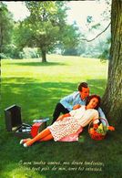 TOURNE DISQUE  Pour Vinyles 33 Tours à Piles -  Carte Postale Années 50s - Couple Pique Nic - Corbeille De Fruit - Non Classés