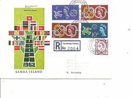 Grande-Bretagne - Locales - Sanda Island -Europa 1962 ( FDc Voyagé De 1962 à Voir) - Local Issues