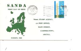 Grande-Bretagne - Locales - Sanda Island -Europa 1965 ( FDc Voyagé De 1965 à Voir) - Local Issues