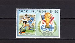 Cook Islands 1994 Football Soccer World Cup Stamp MNH - 1994 – USA