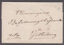 1820. SVERIGE. HALMSTAD  On Cover To Göteborg. () - JF365188 - ... - 1855 Voorfilatelie