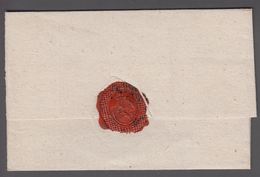 1820. SVERIGE. HALMSTAD  On Cover To Göteborg. Seal Crown Over Standing Lion. () - JF365191 - ... - 1855 Prefilatelia