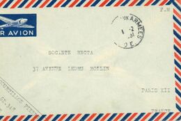 Poste Aux Armees - T.O.E. Théâtres D'Opérations Extérieurs Ausseneinsätze - Soc. Recta Paris - 1951 - Guerra D'Indocina/Vietnam