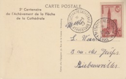 Carte  Maximum   FRANCE   Cathédrale  De   STRASBOURG    1939 - 1930-1939