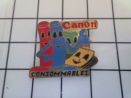 1720 Pin's Pins / Beau Et Rare / THEME : INFORMATIQUE / CONSOMMABLES CANON IMPRIMANTE TONER - Informatik