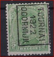 Koning Albert I Nr. 137  Voorafstempeling Nr. 2851 III  B   TOURNAI  1922  DOORNIJK  ; Staat Zie Scan ! Inzet Aan 10 € ! - Roller Precancels 1920-29