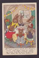 CPA Lapin Bunny Position Humaine Circulé - Dressed Animals