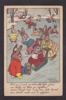 CPA Lapin Bunny Position Humaine Non Circulé - Dressed Animals