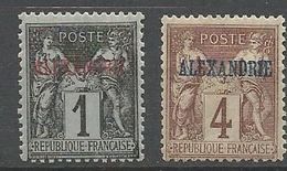 ALEXANDRIE N° 1 Et 4  NEUF*   CHARNIERE / MH - Nuevos